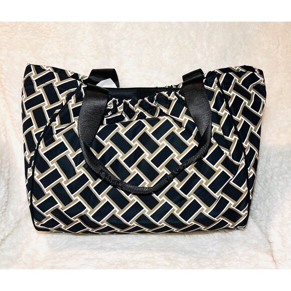 Vintage Weave Neutral Tote Bag - DVF - Diane von Furstenberg - New - Picture 5 of 5